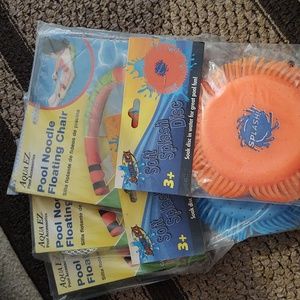 Pool Noodle Floating Chair (x3) and Splash Disc (X2)